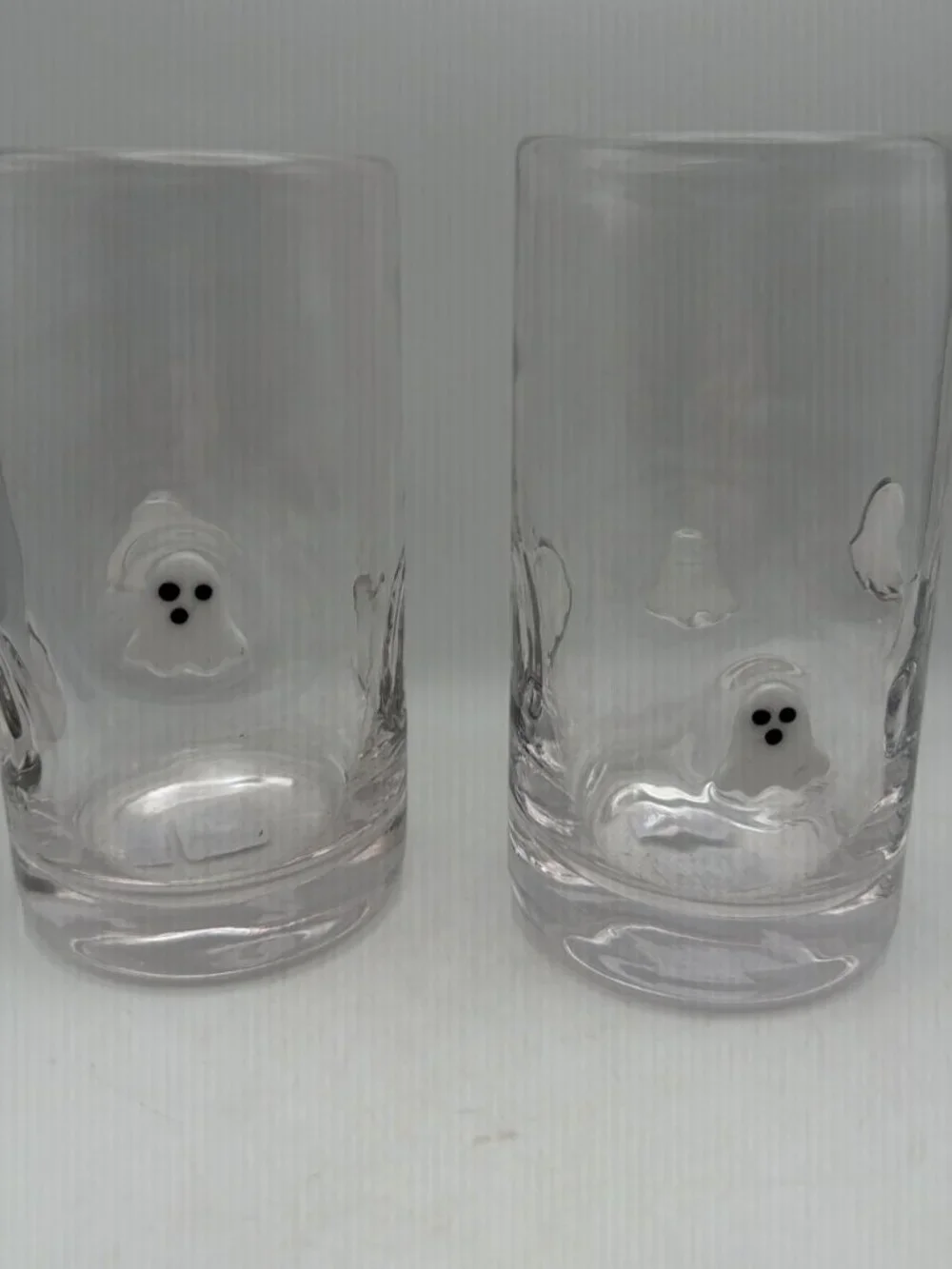 Crate & Barrel Ghost High Ball Icon Juice Glass New Set of 2